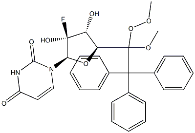 5'-O-Dimethoxytrityl-2'-fluoro-L-uridine Struktur