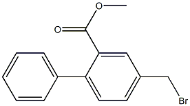 4-bromomethylbiphenyl-2-formic acid methyl ester Struktur