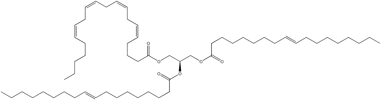 1,2-di-(9Z-octadecenoyl)-3-(5Z,8Z,11Z,14Z-eicosatetraenoyl)-sn-glycerol Struktur