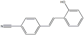 4-[(E)-2-(2-Hydroxyphenyl)ethenyl]benzonitrile Struktur