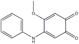 4-anilino-5-methoxy-1,2-benzoquinone Struktur