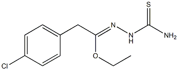 ethyl 4-chlorophenylacetate thiosemicarbazone Struktur