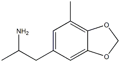 1-(4-methyl-1,3-benzodioxol-6-yl)-2-aminopropane Struktur