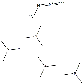 azidotetrakis(trimethylphosphine)nickel(II) Struktur