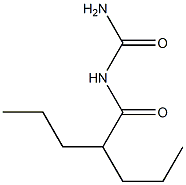 N-(2-propylpentanoyl)urea Struktur