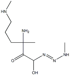 (1-hydroxy-2-oxo-3-(N-methyl-3-aminopropyl)-3-methyl-3-aminopropyl)-3-methyl-1-triazene Struktur