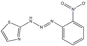 1-(o-nitrophenyl)-3-(-thiazolyl)triazene Struktur