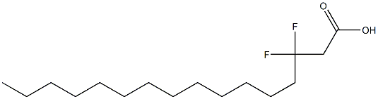 3,3-difluoropalmitic acid Struktur