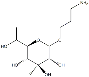 (3-aminopropyl)-3,6-dimethylglucopyranoside Struktur