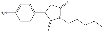 1-pentyl-3-(4-aminophenyl)pyrrolidine-2,5-dione Struktur