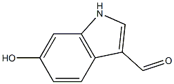 6-hydroxy-1H-indole-3-carboxaldehyde Struktur