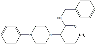 N-benzyl-2-(4-phenylpiperazin-1-yl)-4-aminobutyric amide Struktur