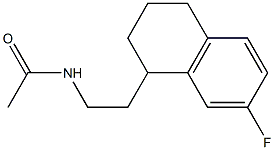 N-(2-(7-fluoro-1,2,3,4-tetrahydronaphthalen-1-yl)ethyl)acetamide Struktur