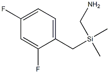 2,4-difluorobenzyldimethylsilylmethanamine Struktur