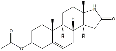 16-oxo-17-azaandrost-5-en-3-ol acetate Struktur