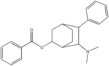 6-(N,N-dimethylamino)-5-phenylbicyclo(2.2.2)oct-2-yl benzoate Struktur