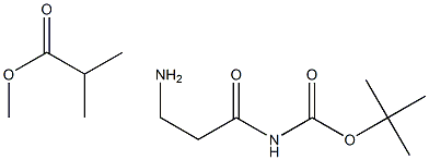 tert-butoxycarbonyl-beta-alanyl-amionisobutanoic acid methyl ester Struktur