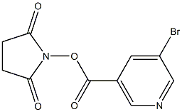 5-bromonicotinic acid N-hydroxysuccinimide ester Struktur