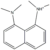 8-dimethylamino-1-dimethylammonionaphthalene Struktur