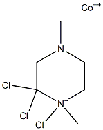 trichloro(1,4-dimethylpiperazin-1-ium)cobalt(II) Struktur