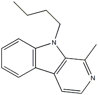 N-butylharman Struktur