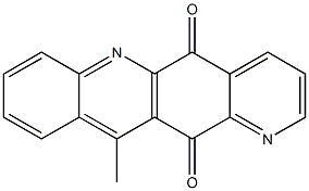 11-methylpyrido(2,3-b)acridine-5,12-dione Struktur