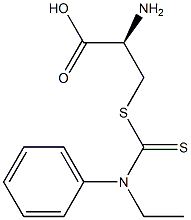 S-(N-PHENYLETHYLTHIOCARBAMOYL)CYSTEINE Struktur