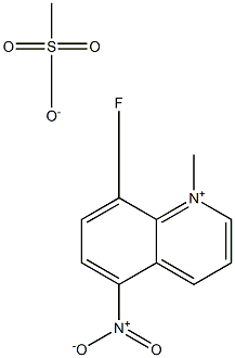 8-FLUORO-N-METHYL-5-NITROQUINOLINIUMMETHANESULPHONATE Struktur