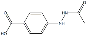 N'-ACETYL-4-HYDRAZINOBENZOICACID Struktur