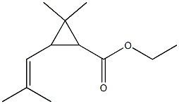 CHRYSANTHEMICACID,ETHYLETHER Struktur