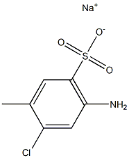 4-AMINO-2-CHLOROTOLUENE-5-SULPHONICACID,SODIUMSALT Struktur