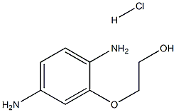 2-(2-HYDROXYETHOXY)-PARA-PHENYLENEDIAMINE,HYDROCHLORIDE Struktur