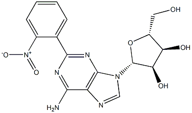 2-(ORTHO-NITROPHENYL)-ADENOSINE Struktur