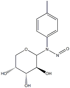 N-NITROSO-N-PARA-METHYLPHENYL-D-ARABINOSYLAMINE Struktur