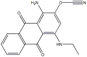 1-AMINO-4-(ETHYLAMINO)-9-10-DIHYDRO-9,10-DIOXO-2-ANTHRACENECARBONONITRILE Struktur