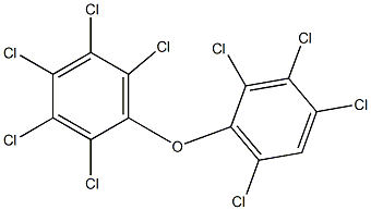 2,2',3,3',4,4',5,6,6'-NONACHLORODIPHENYLETHER Struktur