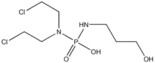 N,N-BIS(2-CHLOROETHYL)-N'-(3-HYDROXYPROPYL)PHOSPHORODIAMIDICACID Struktur