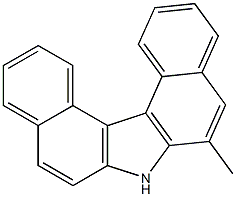 6-METHYL-7H-DIBENZO(C,G)CARBAZOLE Struktur