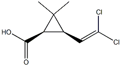 CIS-3-(2,2-DICHLOROVINYL)-2,2-DIMETHYLCYCLOPROPANECARBOXYLICACID Struktur