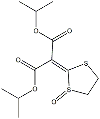 DIISOPROPYL1-OXO-1,3-DITHIOLAN-2-YLIDENEMALONATE Struktur