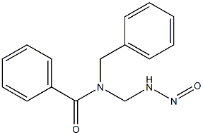 N-BENZYL-N-BENZOYLAMINOMETHYLNITROSAMINE Struktur