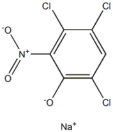 3,4,6-TRICHLORO-2-NITROPHENOL,SODIUMSALT Struktur