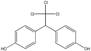 1,1-DI(4-HYDROXYPHENYL)-2,2,2-TRICHLOROETHANE Struktur