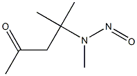 N-NITROSO-N-(1,1-DIMETHYL-3-OXOBUTYL)-METHYLAMINE Struktur