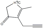 2-METHYL-4-OXO-3-(2-PROPYNYL)-2-CYCLOPENTENYL Struktur