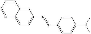 QUINOLINE,6((PARA-(DIMETHYLAMINO)PHENYL)AZO)- Struktur