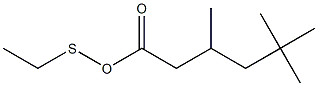 ETHYLTHIO-3,5,5-TRIMETHYL-HEXANOATE Struktur