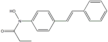 N-PROPIONYL-N-HYDROXY-TRANS-4-AMINOSTILBENE Struktur