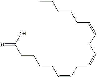 6,9,12-OCTADECATRIENOICACID,(Z,Z,Z)- Struktur