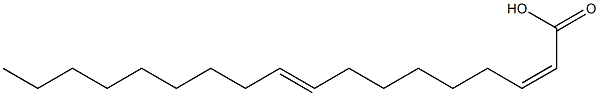 CIS,TRANS-9,2-OCTADECADIENOICACID Struktur